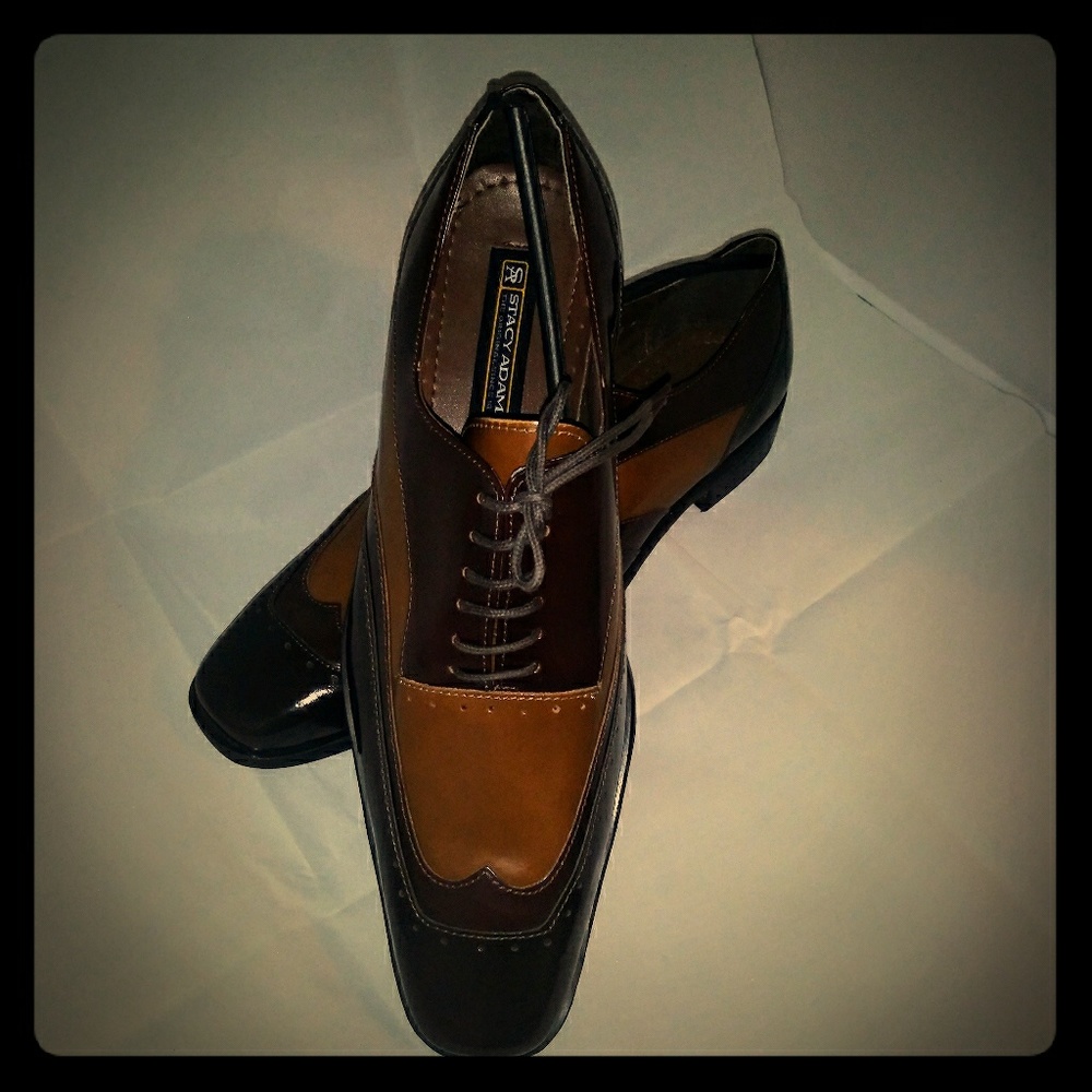 Stacy Adams Vintage Tri-Color Wingtip Shoes